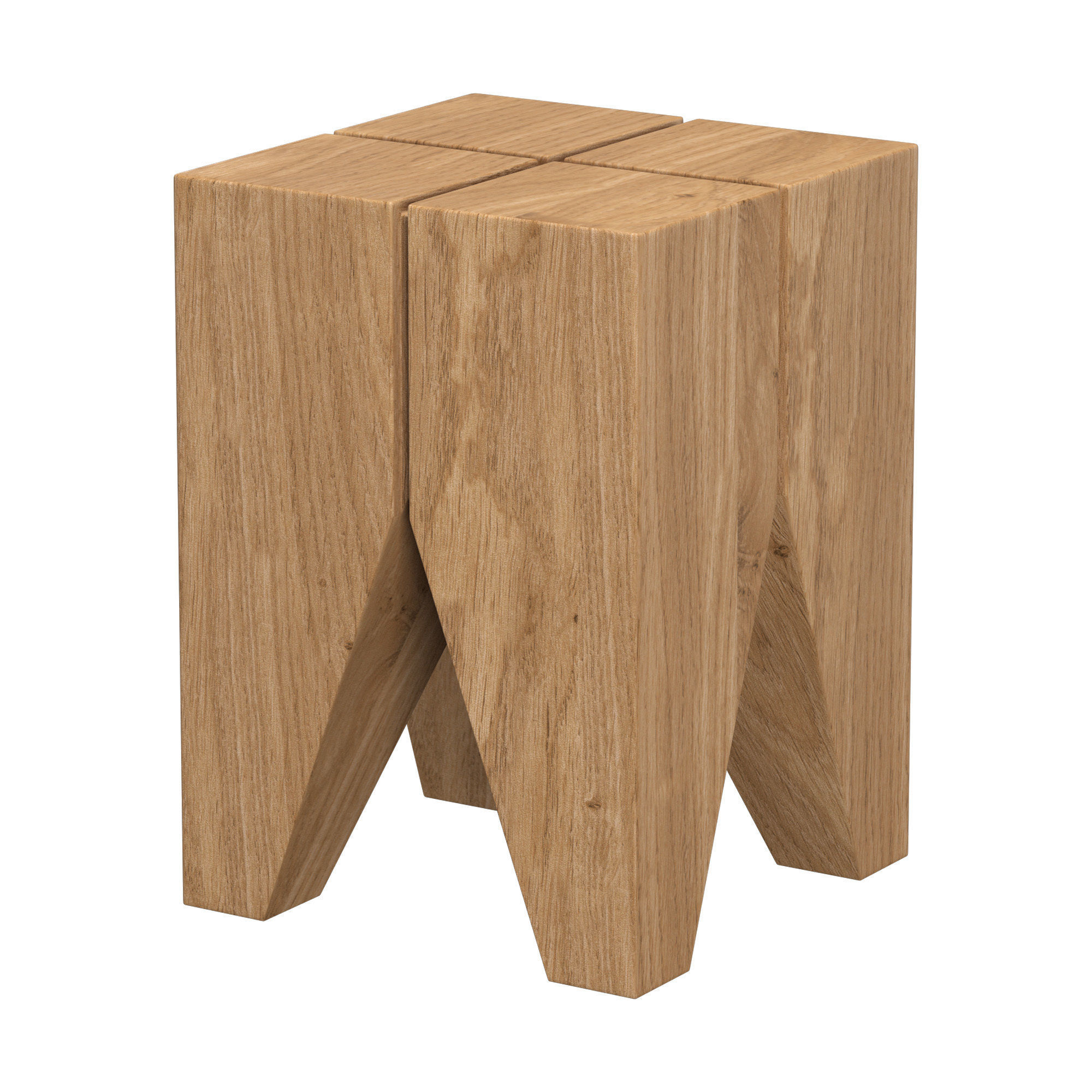 Pure Triangle Side Table 3D model_3
