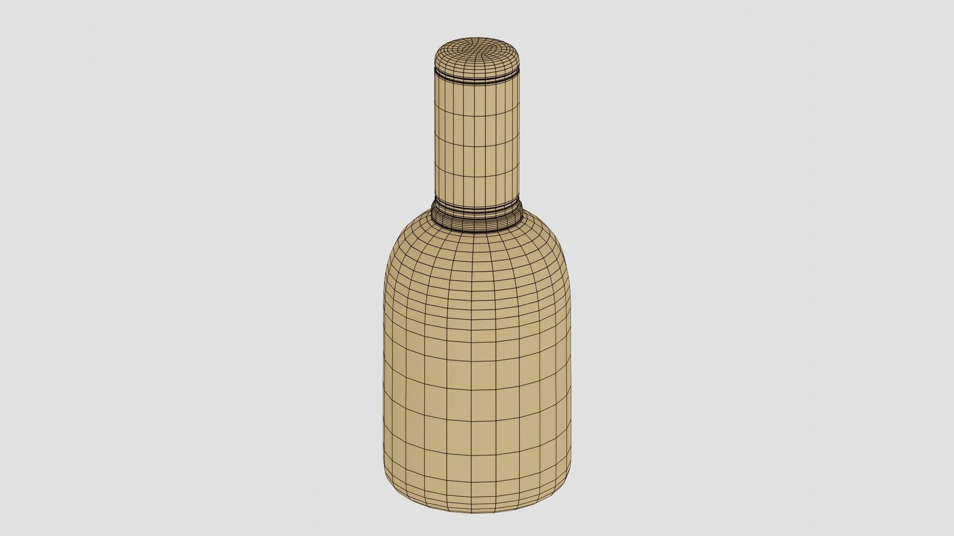Black Cosmetic Bottle 02 3D model_8