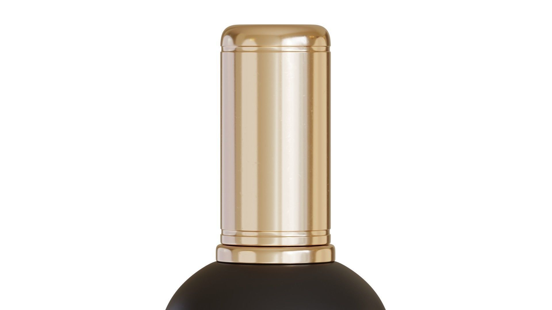 Black Cosmetic Bottle 02 3D model_1