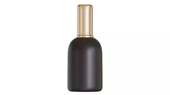 Black Cosmetic Bottle 02 3D model