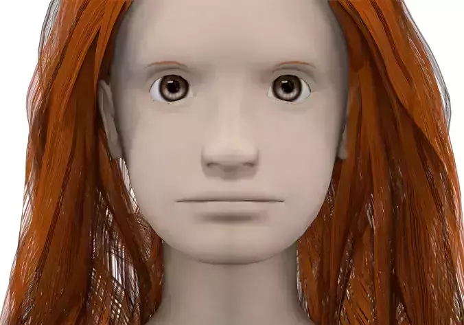 Girl with red hair