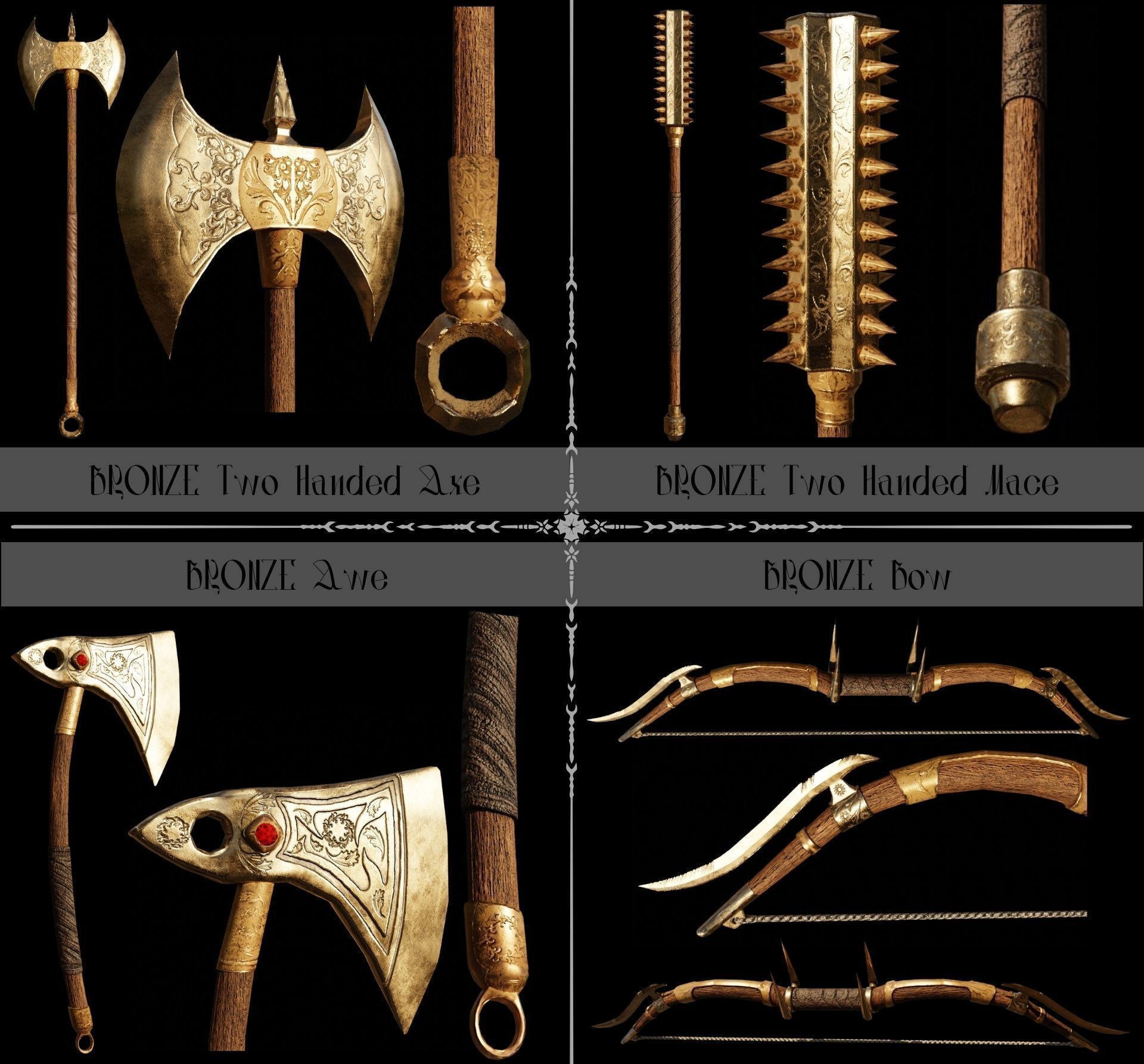 Second Medieval Collection Low-poly 3D model_2