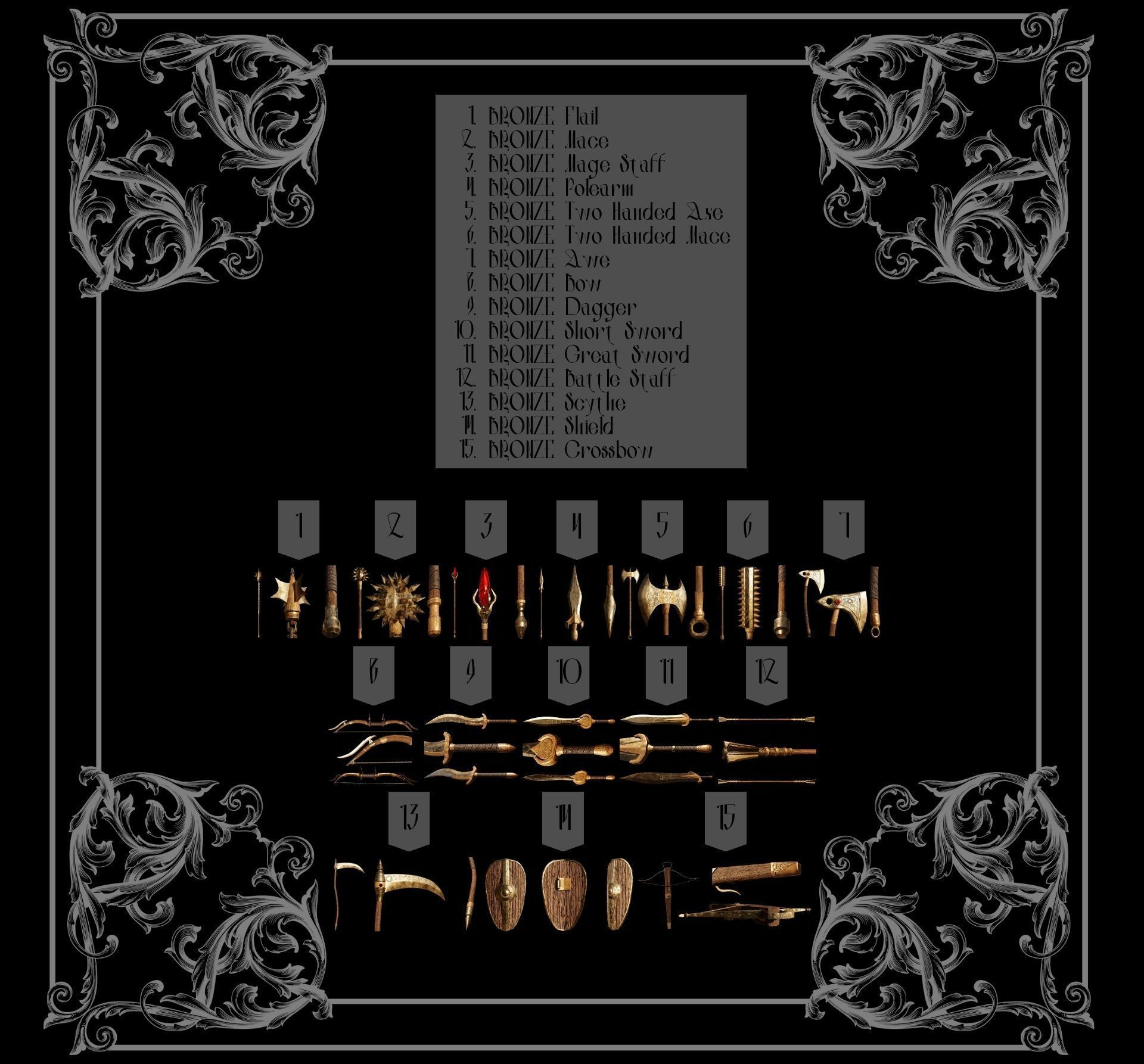 Second Medieval Collection Low-poly 3D model_6