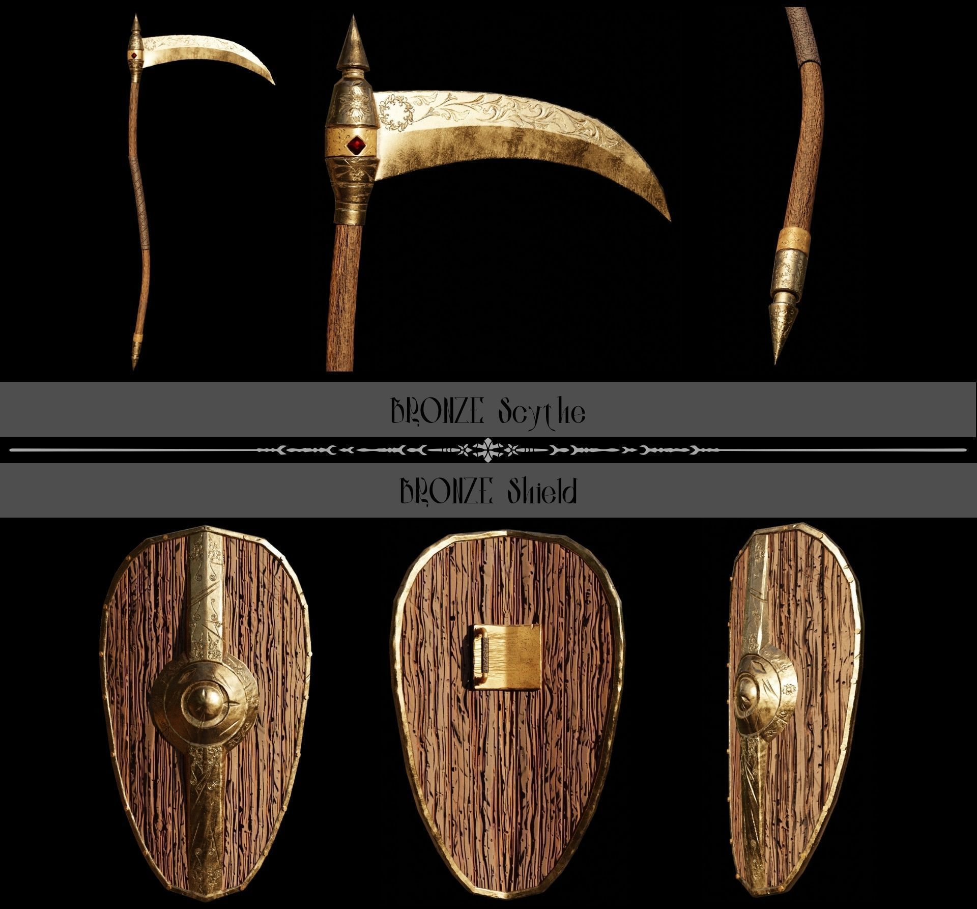 Second Medieval Collection Low-poly 3D model_4