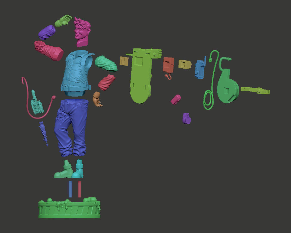 The Real Ghostbusters Ray Stantz Fan Art 3D print model 3D print model_7