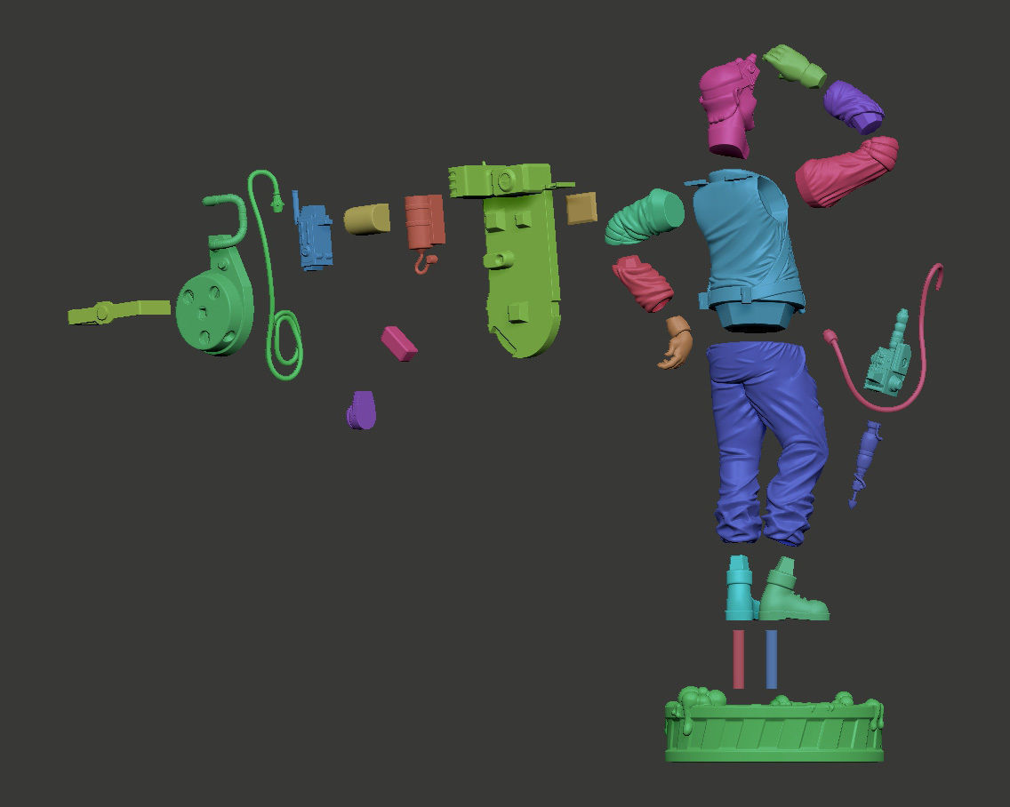 The Real Ghostbusters Ray Stantz Fan Art 3D print model 3D print model_8