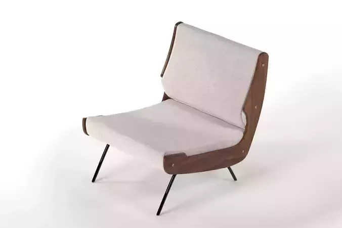 Meda Armchair by CB2 3D model