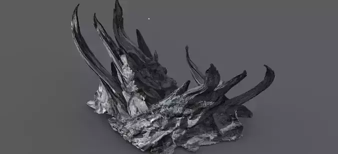 Prehistoric ice cliff rocks