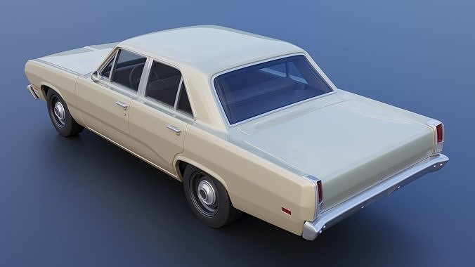 Plymouth Valiant 4 Door 1970 3D print model 6