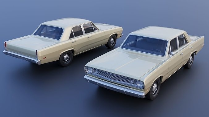 Plymouth Valiant 4 Door 1970 3D print model 2