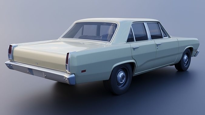 Plymouth Valiant 4 Door 1970 3D print model 7