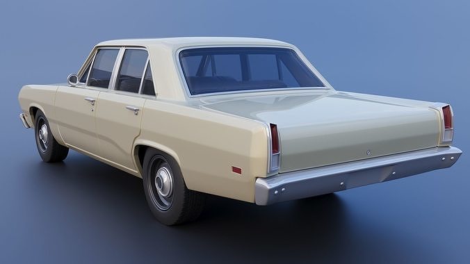 Plymouth Valiant 4 Door 1970 3D print model 5
