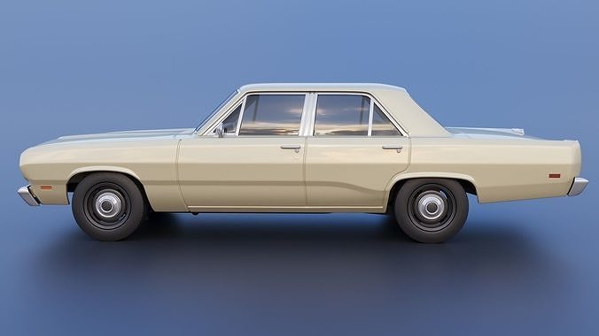 Plymouth Valiant 4 Door 1970 3D print model 4
