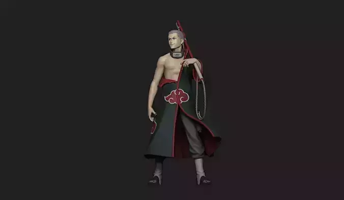 Hidan Akatsuki from Naruto 3D print model