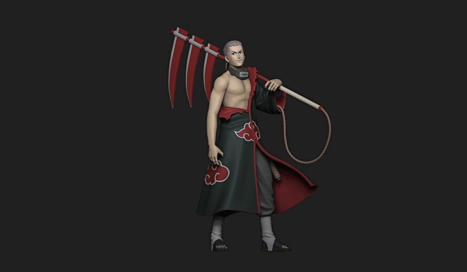 Hidan Akatsuki from Naruto 3D print model_1