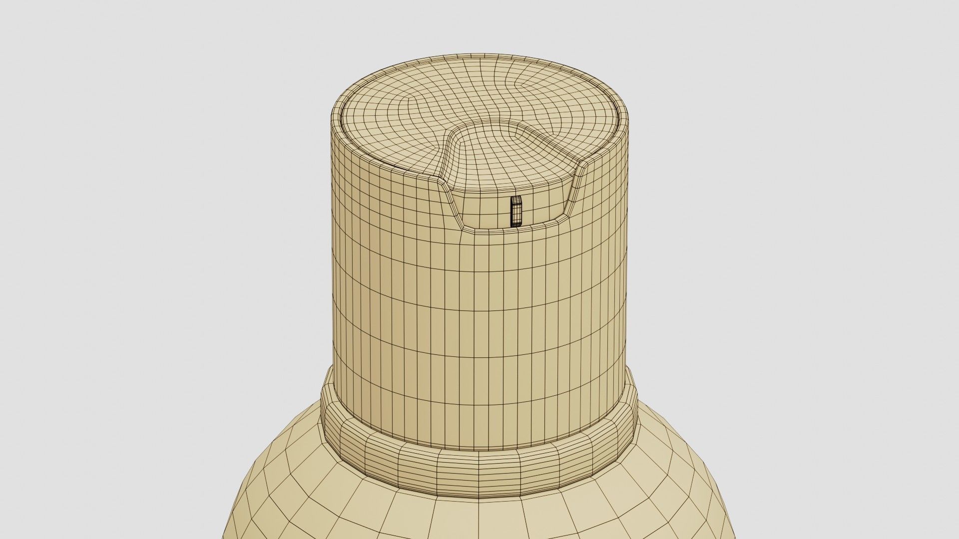 Black Cosmetic Bottle 04 3D model_7