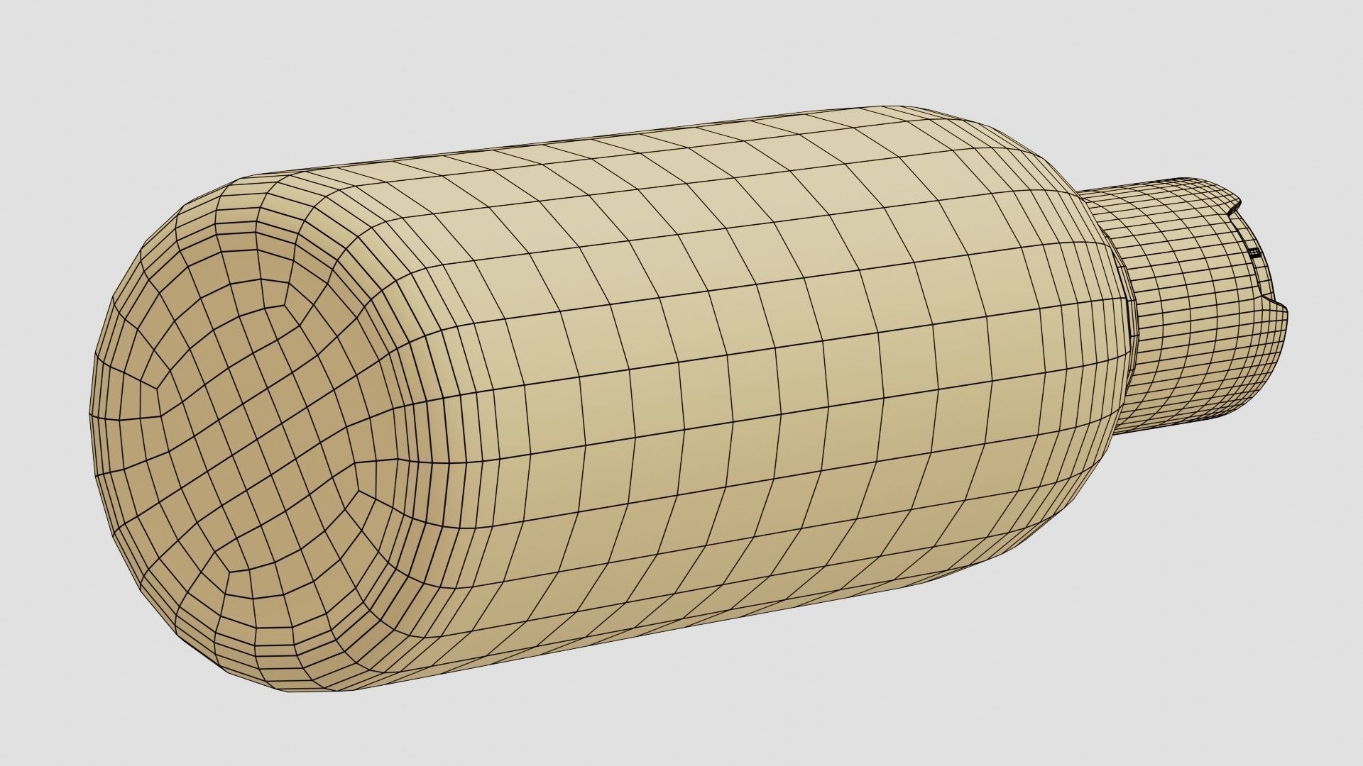 Black Cosmetic Bottle 04 3D model_10