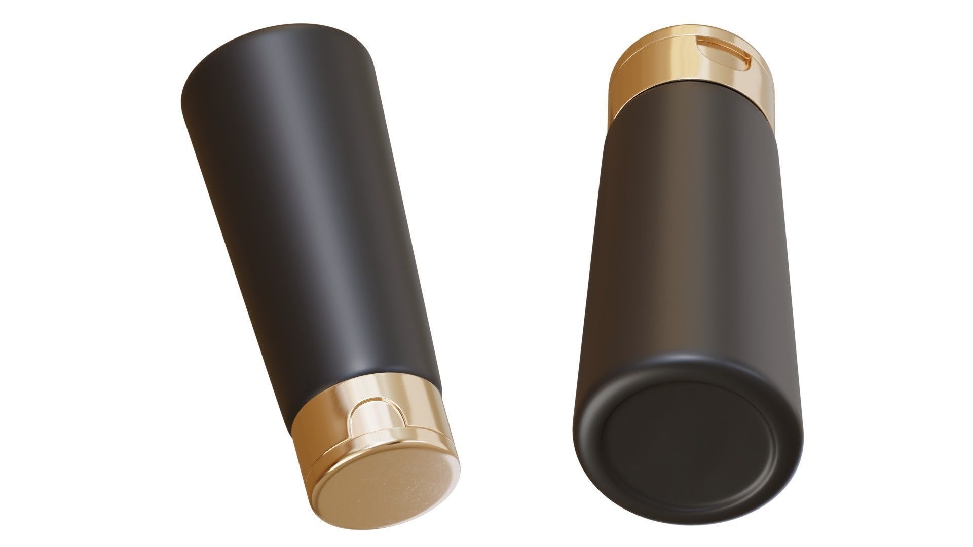 Black Cosmetic Bottle 05 3D model_5