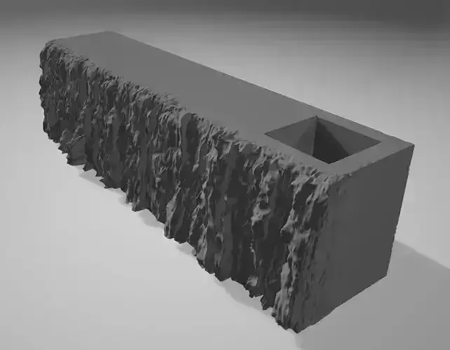 3D Sculpted rock bar