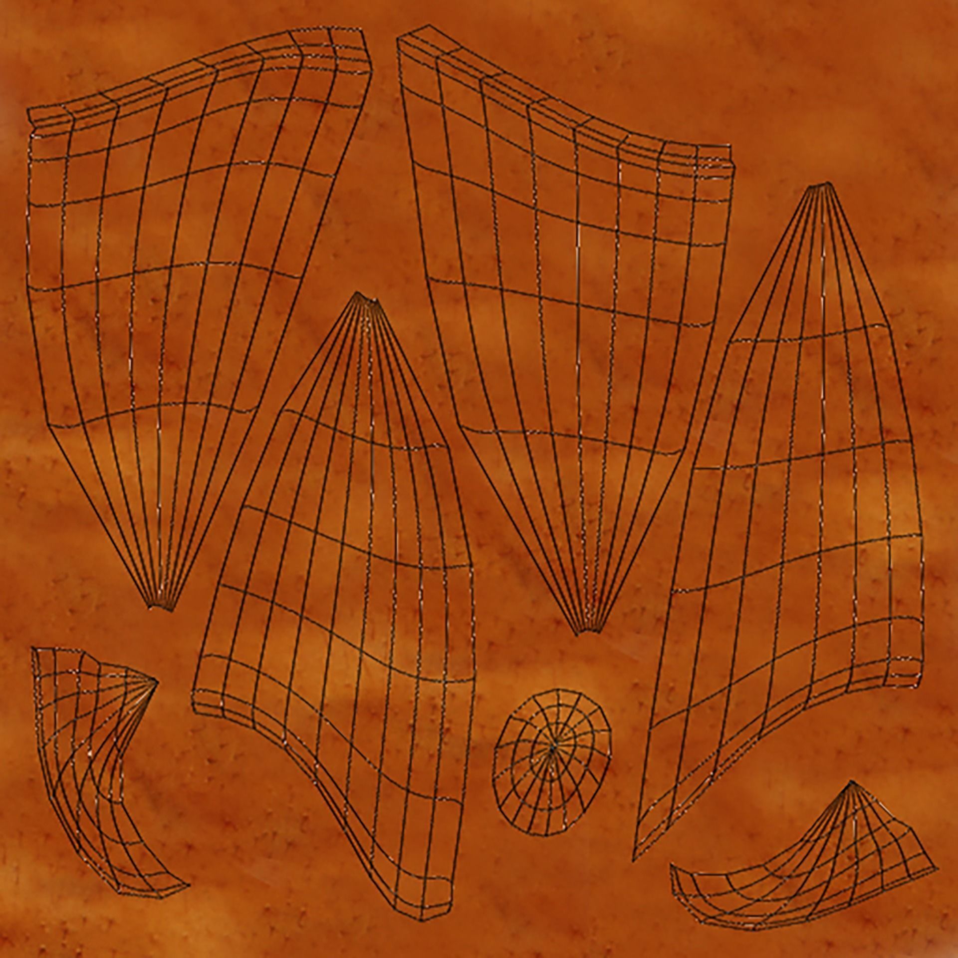 Cockroach Character Low-poly 3D model_16