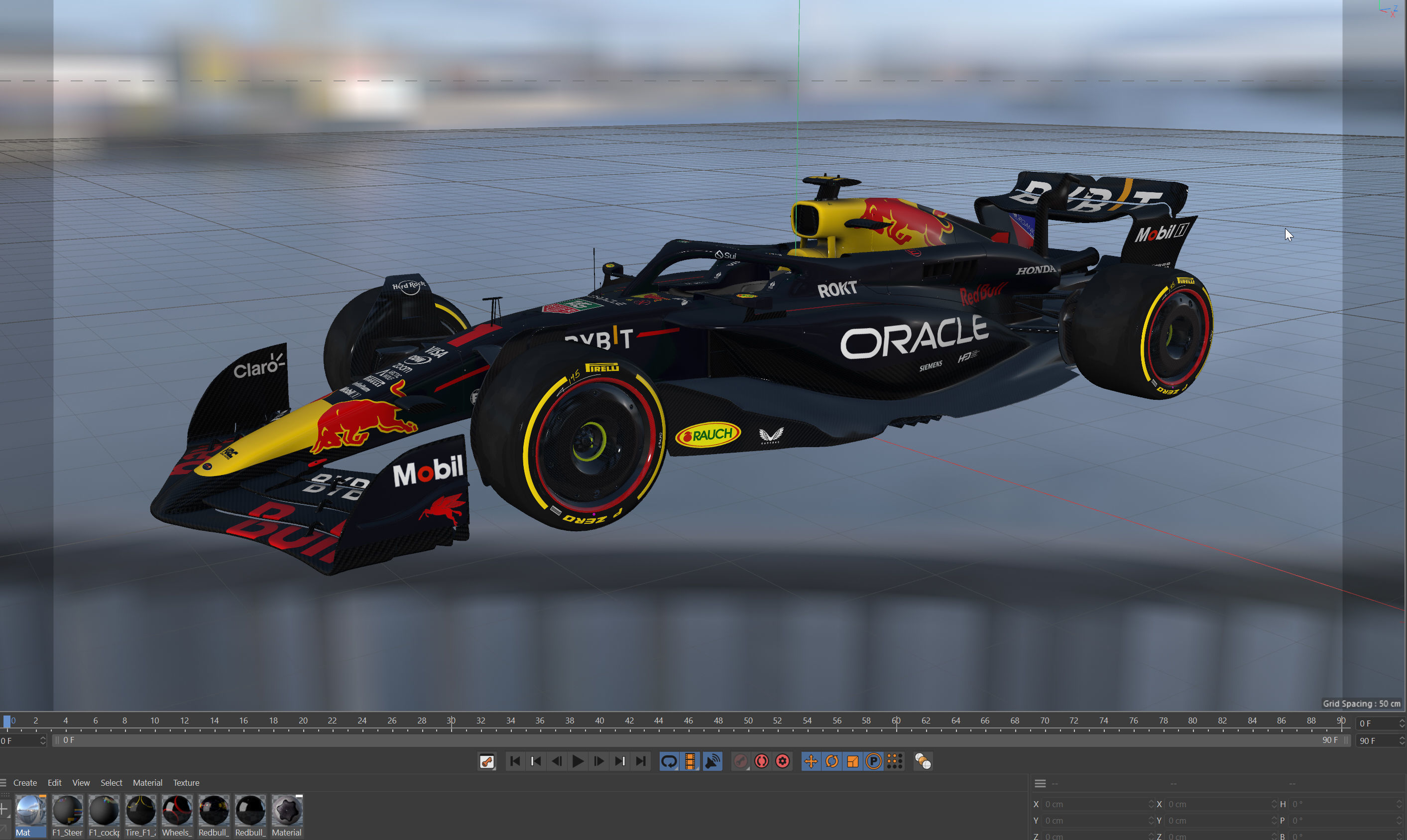 F1 RedBull RB20 2024 3D model_22