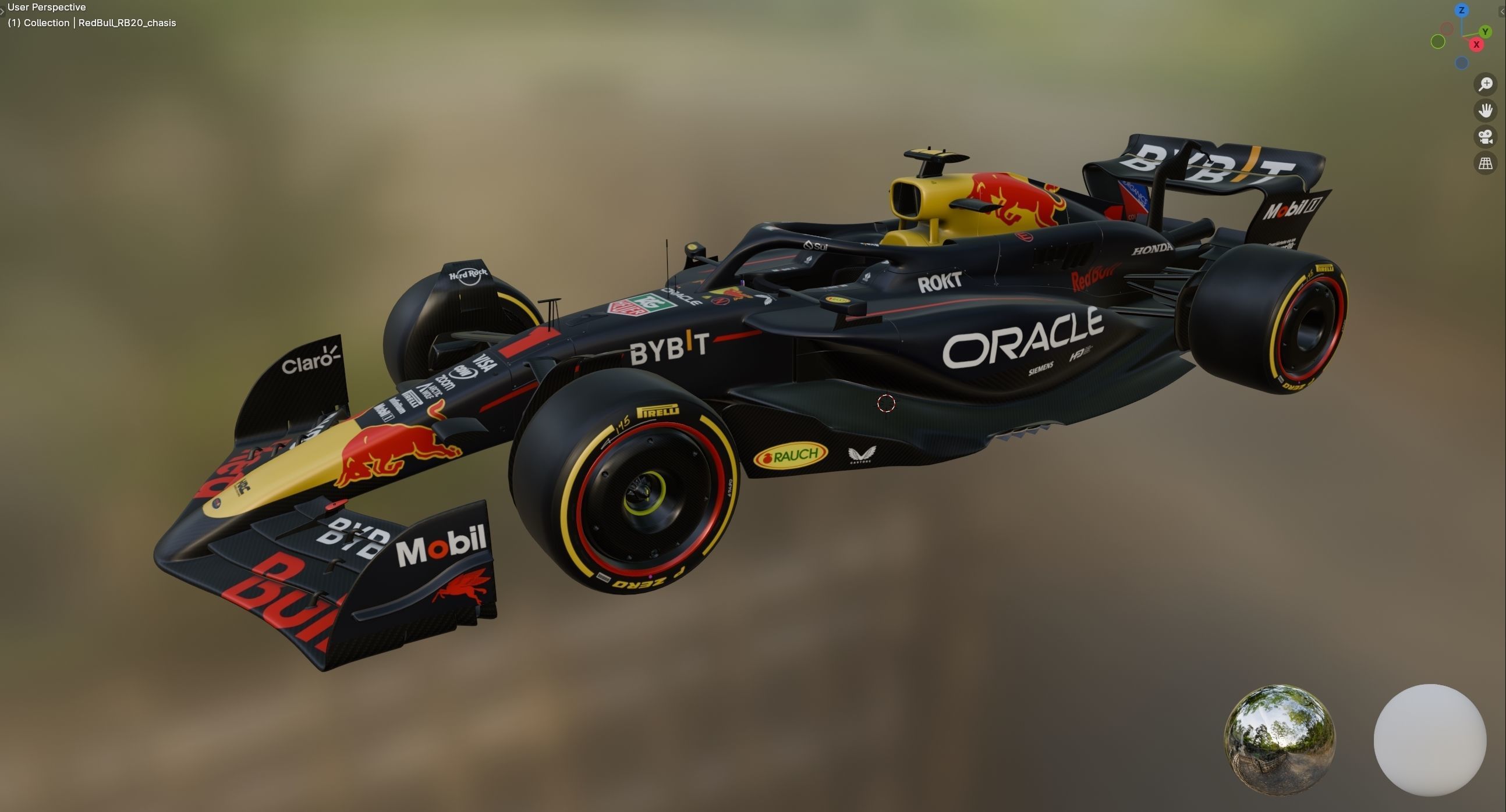 F1 RedBull RB20 2024 3D model_23