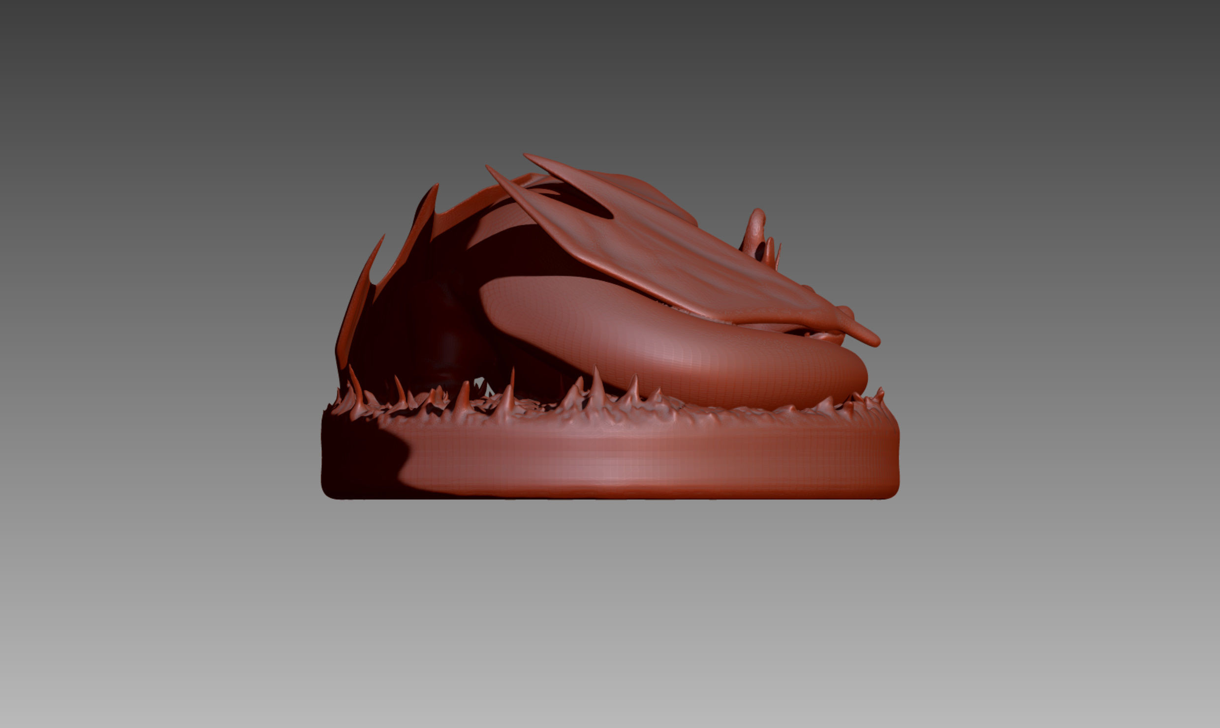 Charizard sleeping Pokemon OBJ STL 3D print model_7