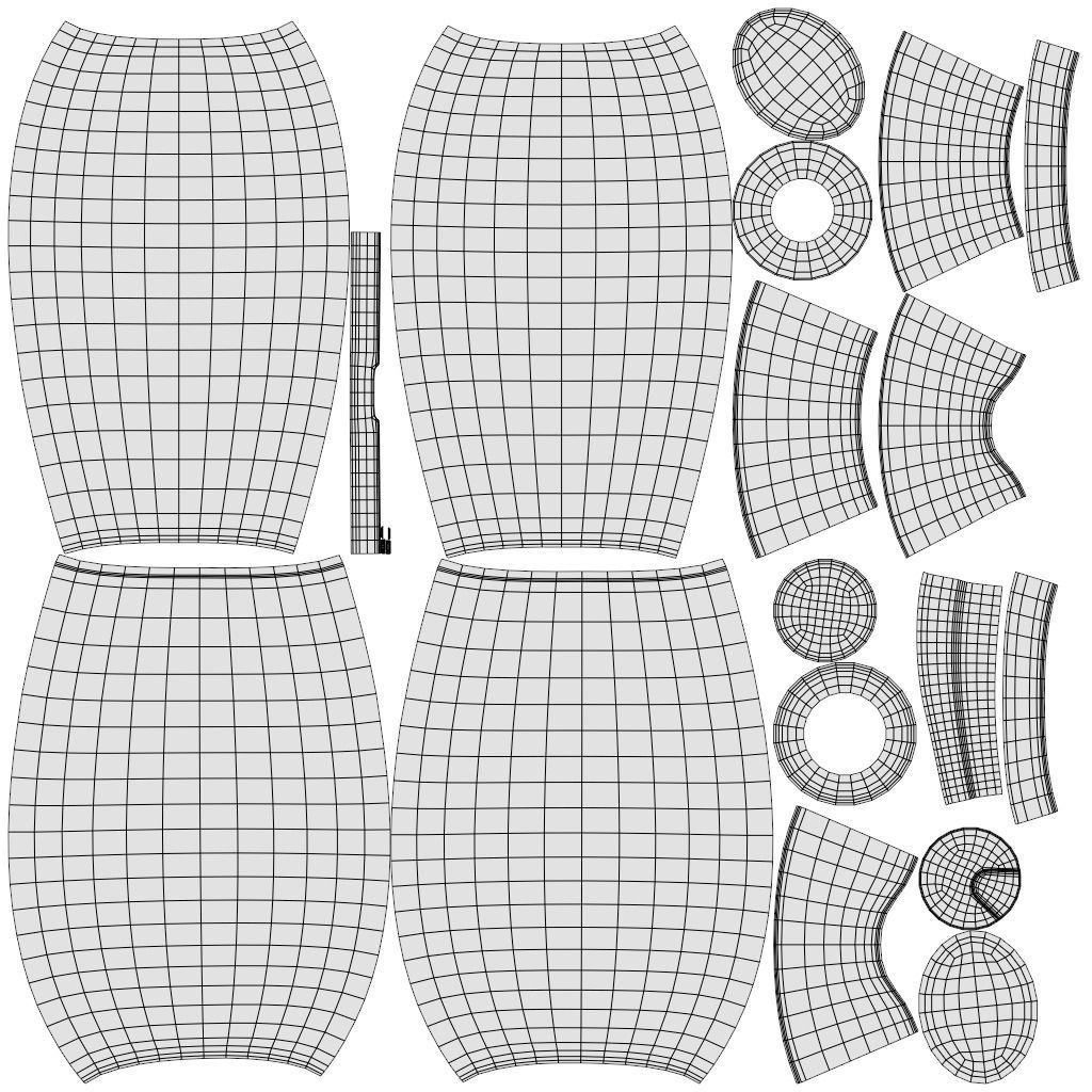 Black Cosmetic Bottle 06 3D model_13