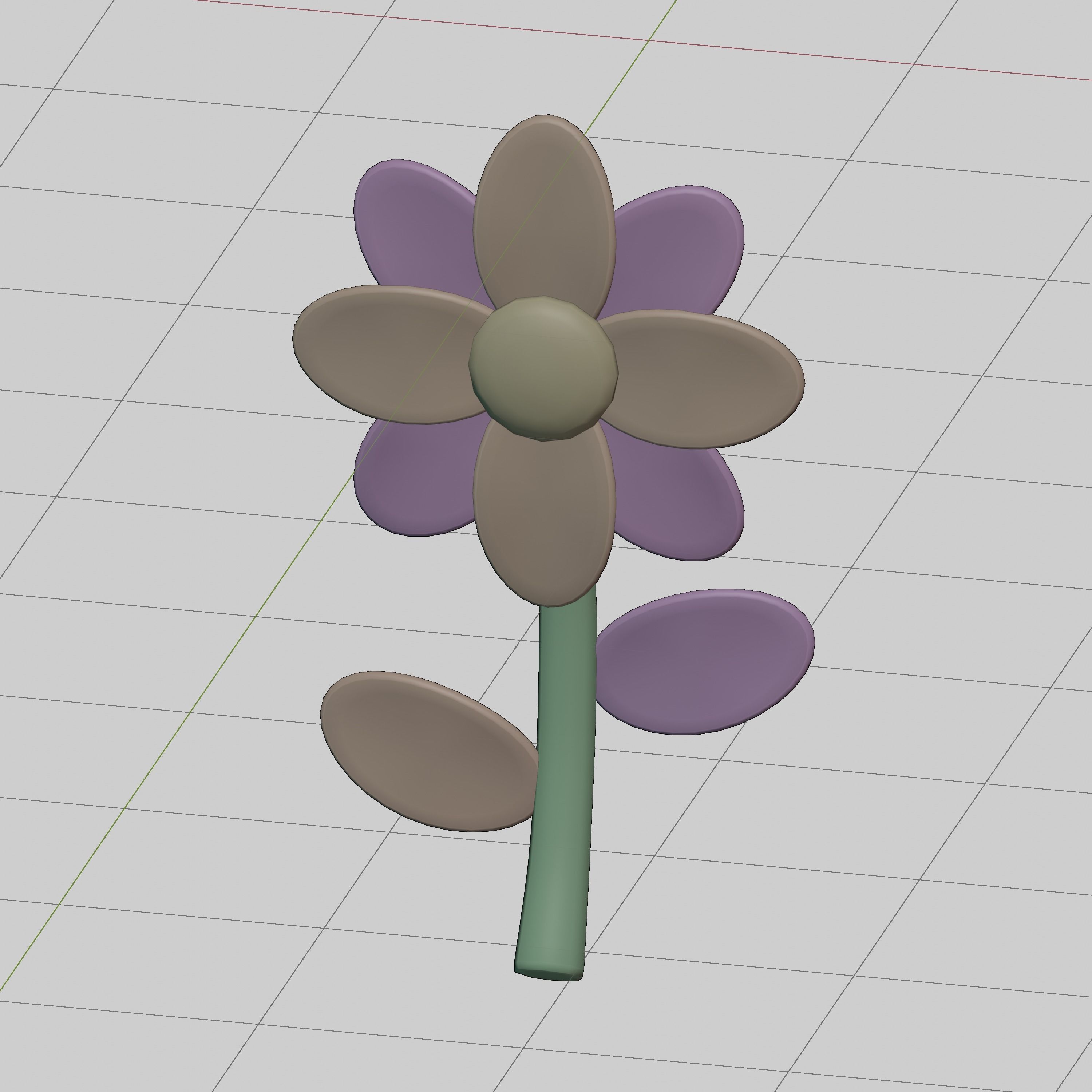 Flower 3D model_2