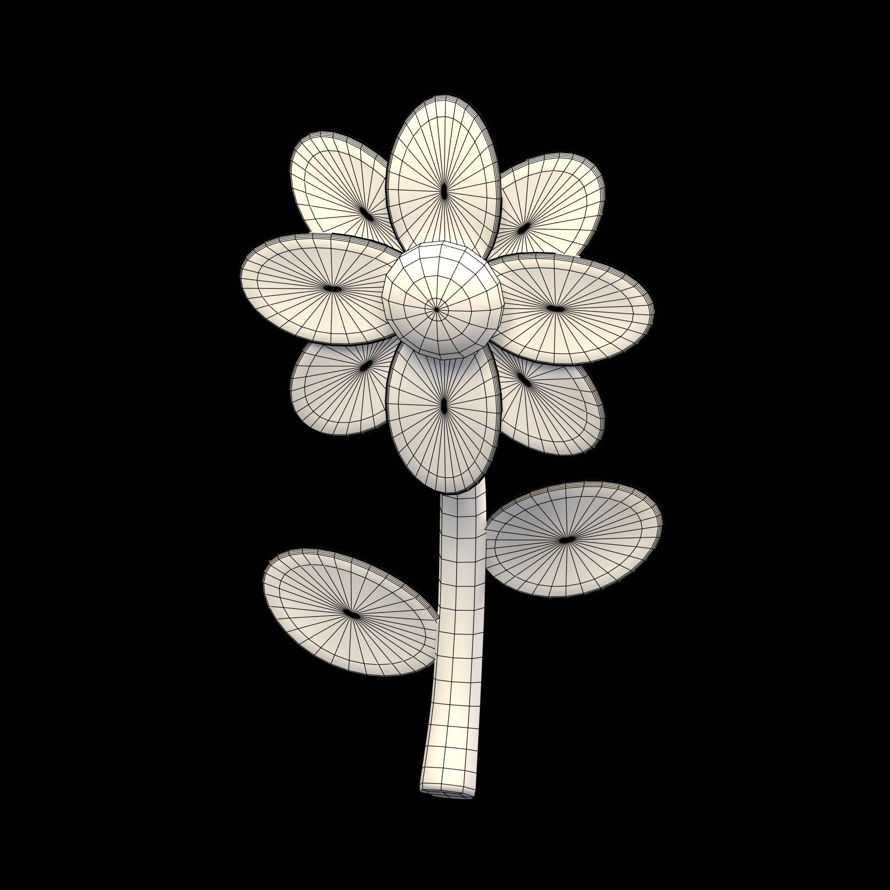 Flower 3D model_1