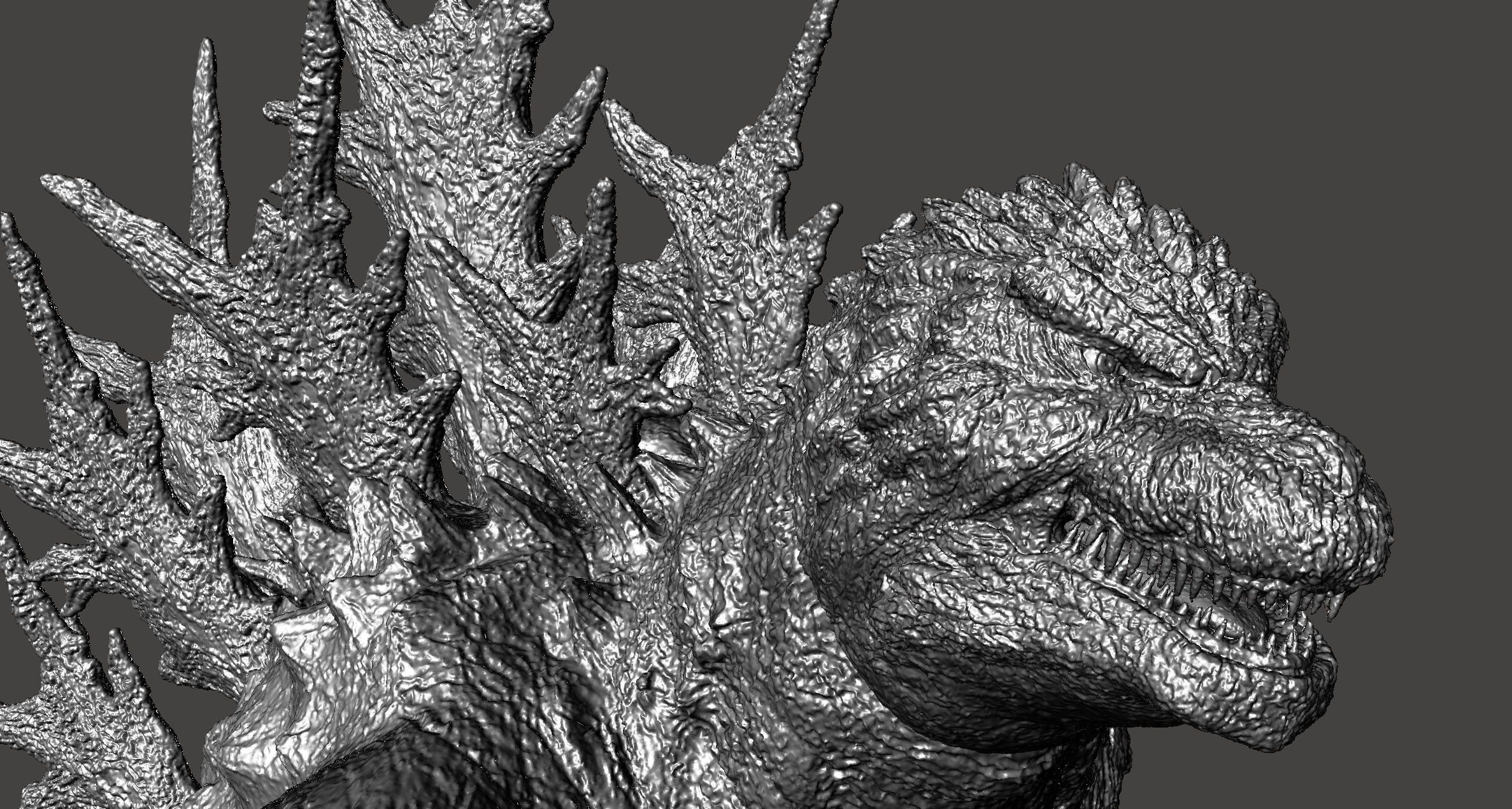 GODZILLA MINUS ONE -1 EXTREME DETAIL DYNAMIC POSE keyed and cut 3D print model_22