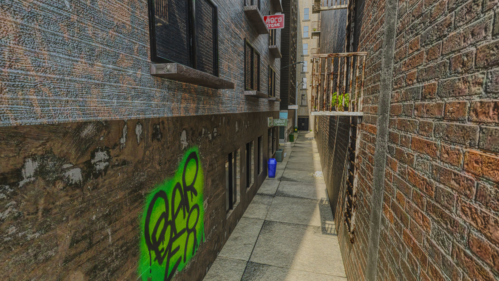 Simple Street Way 3D model_6