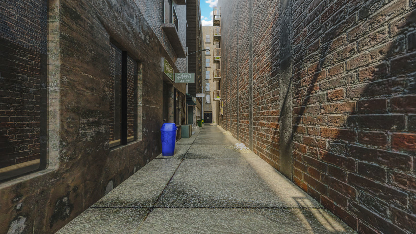 Simple Street Way 3D model_7
