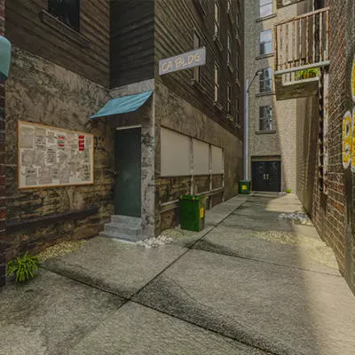 Simple Street Way 3D model_0