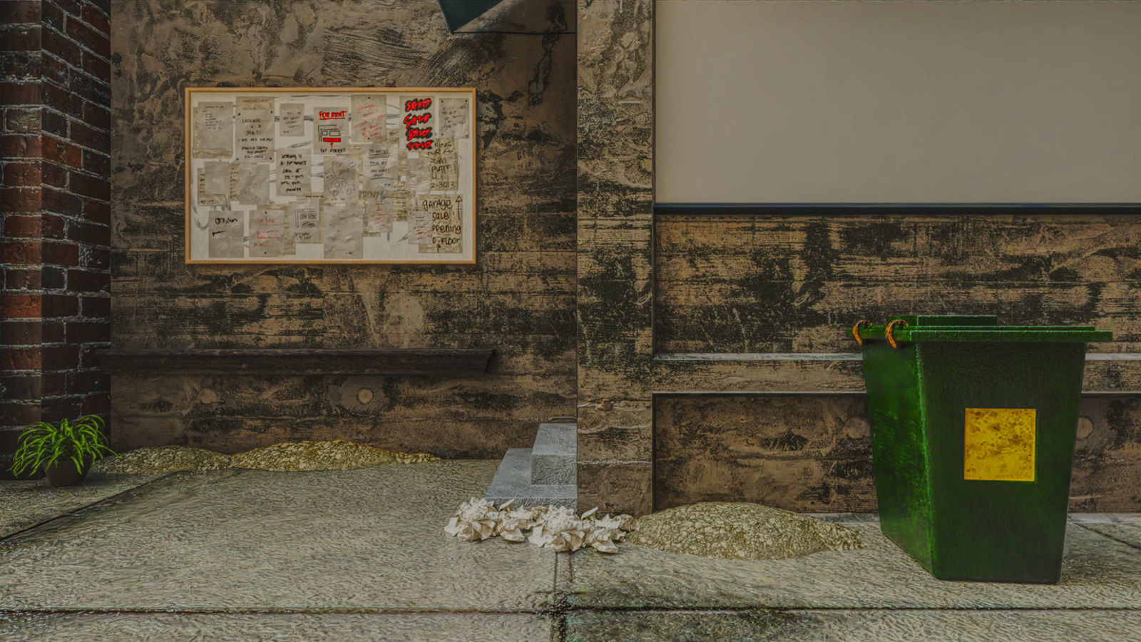 Simple Street Way 3D model_4