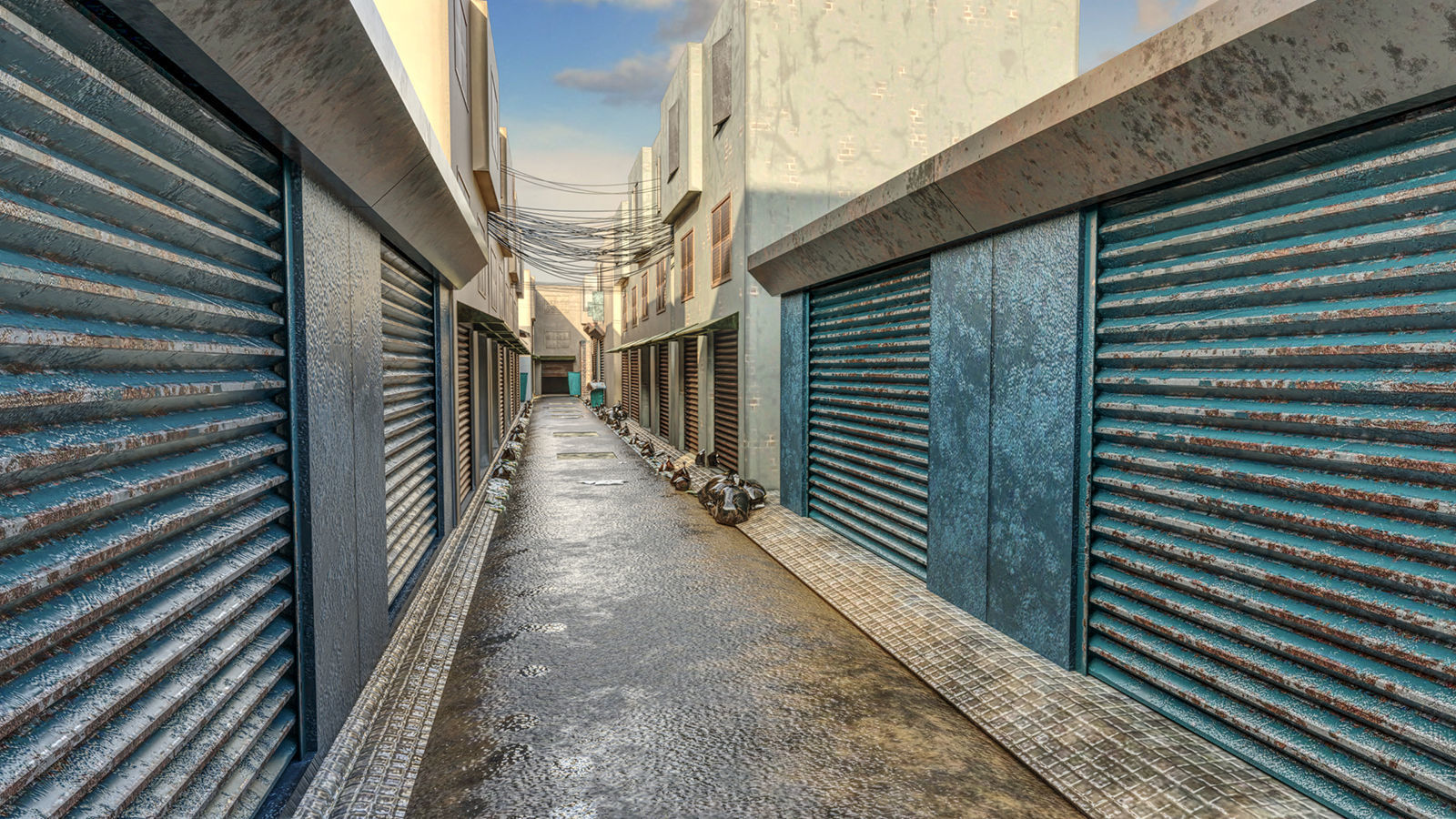 Dirty Japan Street 3D model_3