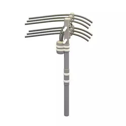 Electricity pole 3D model