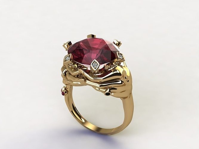 Hand Ring 3D print model