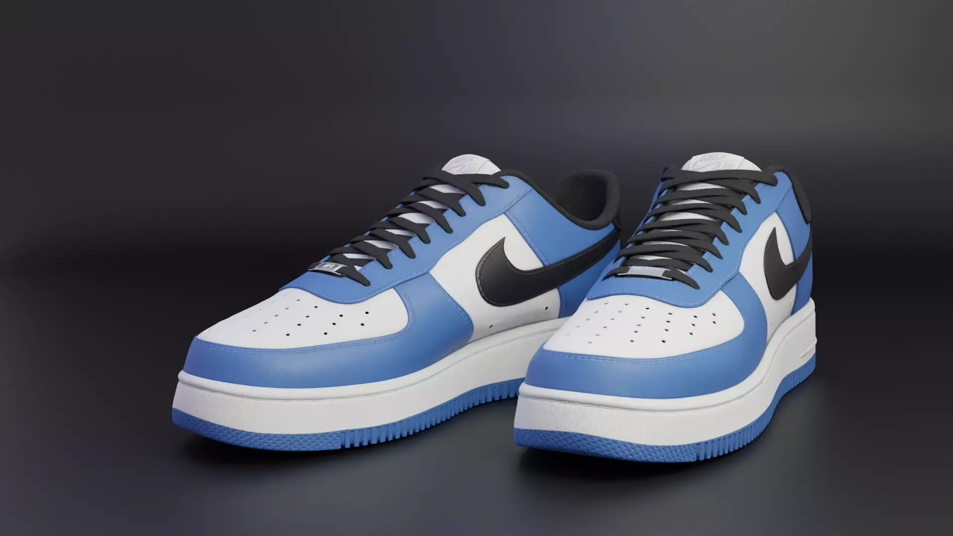 Nike Air Force 1  Low-poly 3D model_0