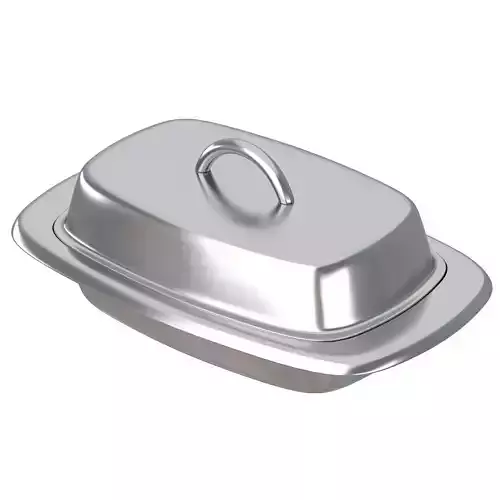 Butter Dish Silver