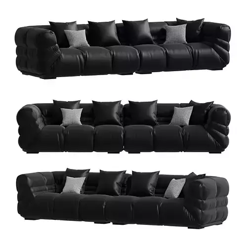 Modern Genuine Leather Sofa