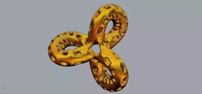 Infinity golden spiral Free 3D print model