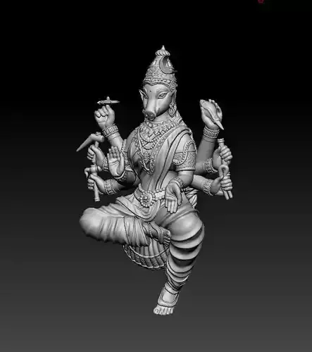 Goddess Varahi Lakshmi 3D Models