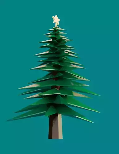 Christmas Tree Free low-poly 3D model