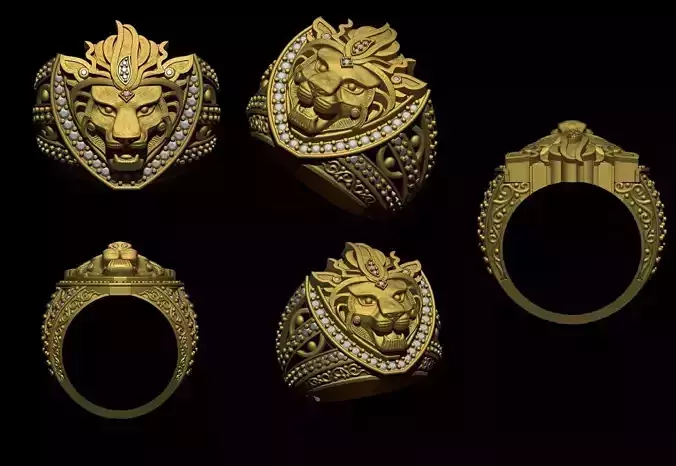 lion rings