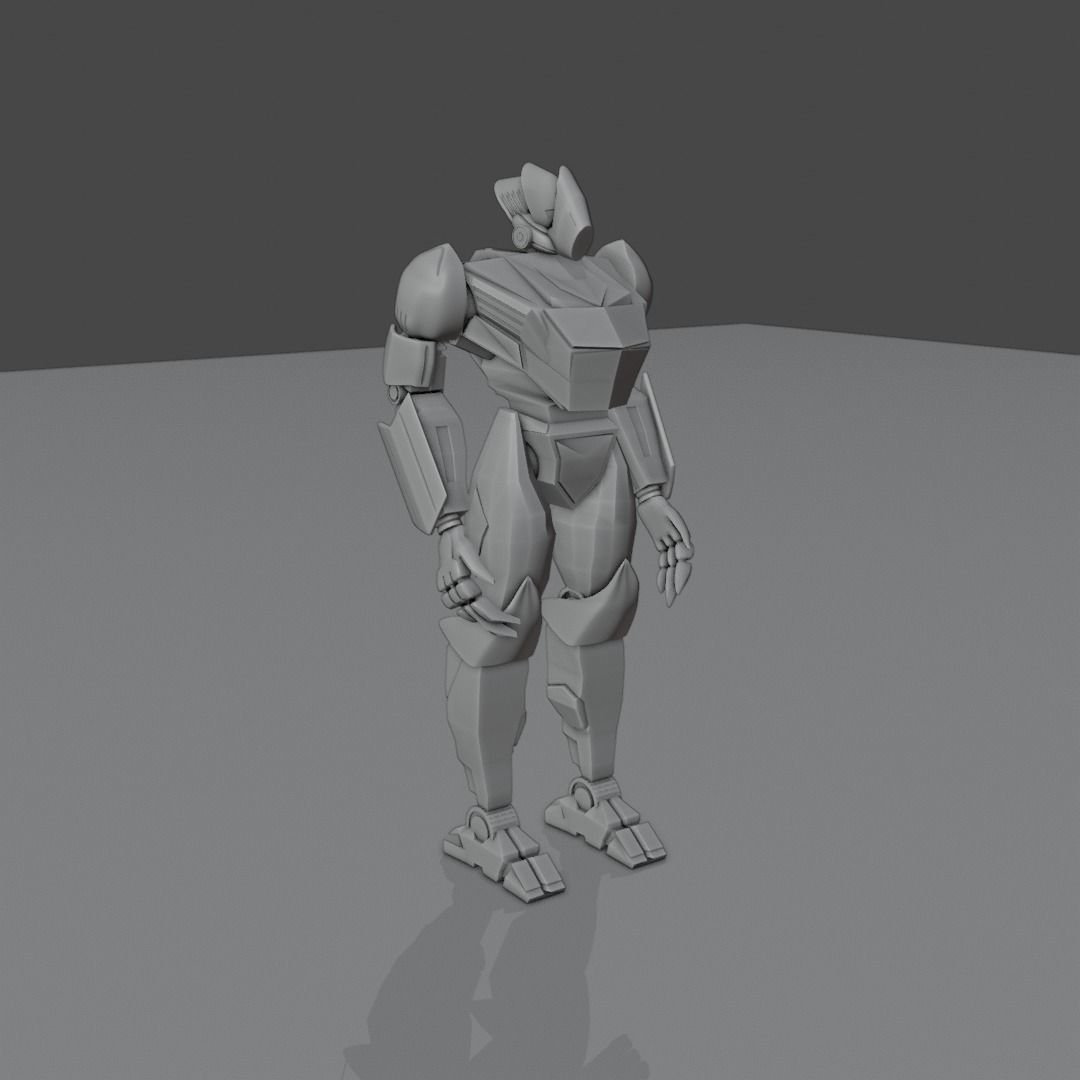 Humanoid Sci-fi Character 3D Print 3D print model_7