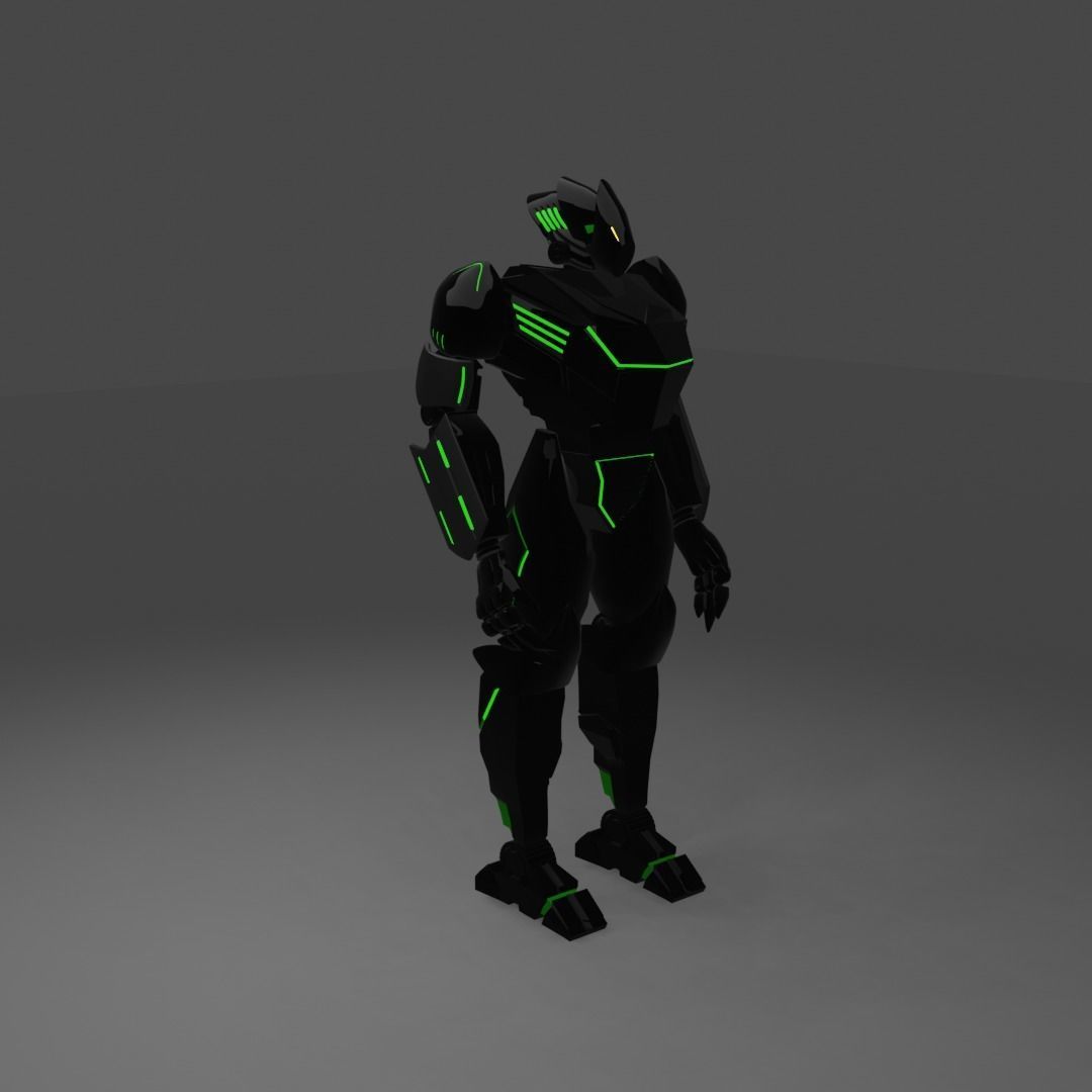Humanoid Sci-fi Character 3D Print 3D print model_1