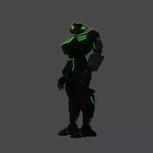 Humanoid Sci-fi Character 3D Print 3D print model