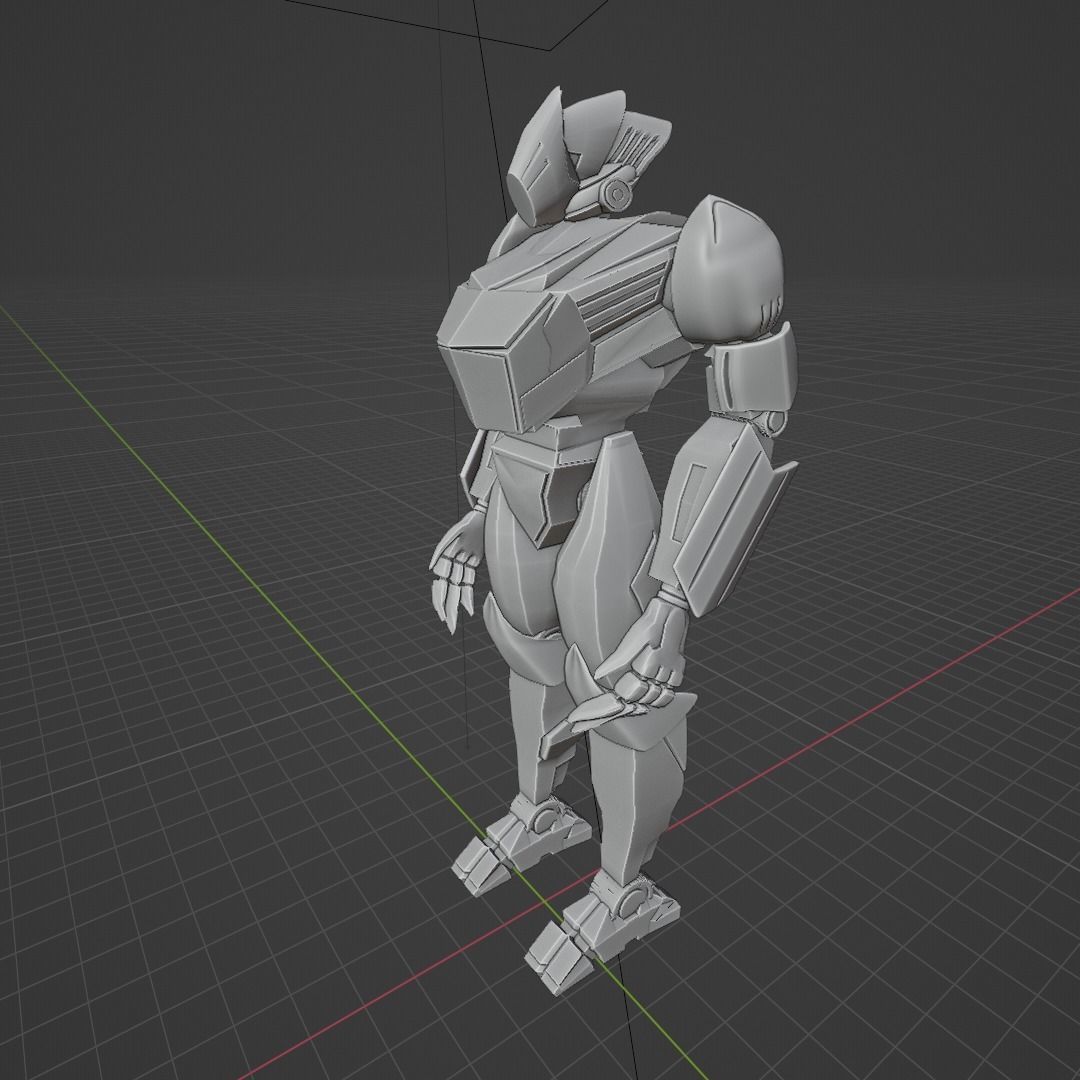 Humanoid Sci-fi Character 3D Print 3D print model_8