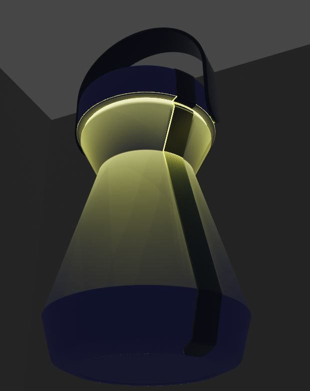 TABLE LAM Free low-poly 3D model_1
